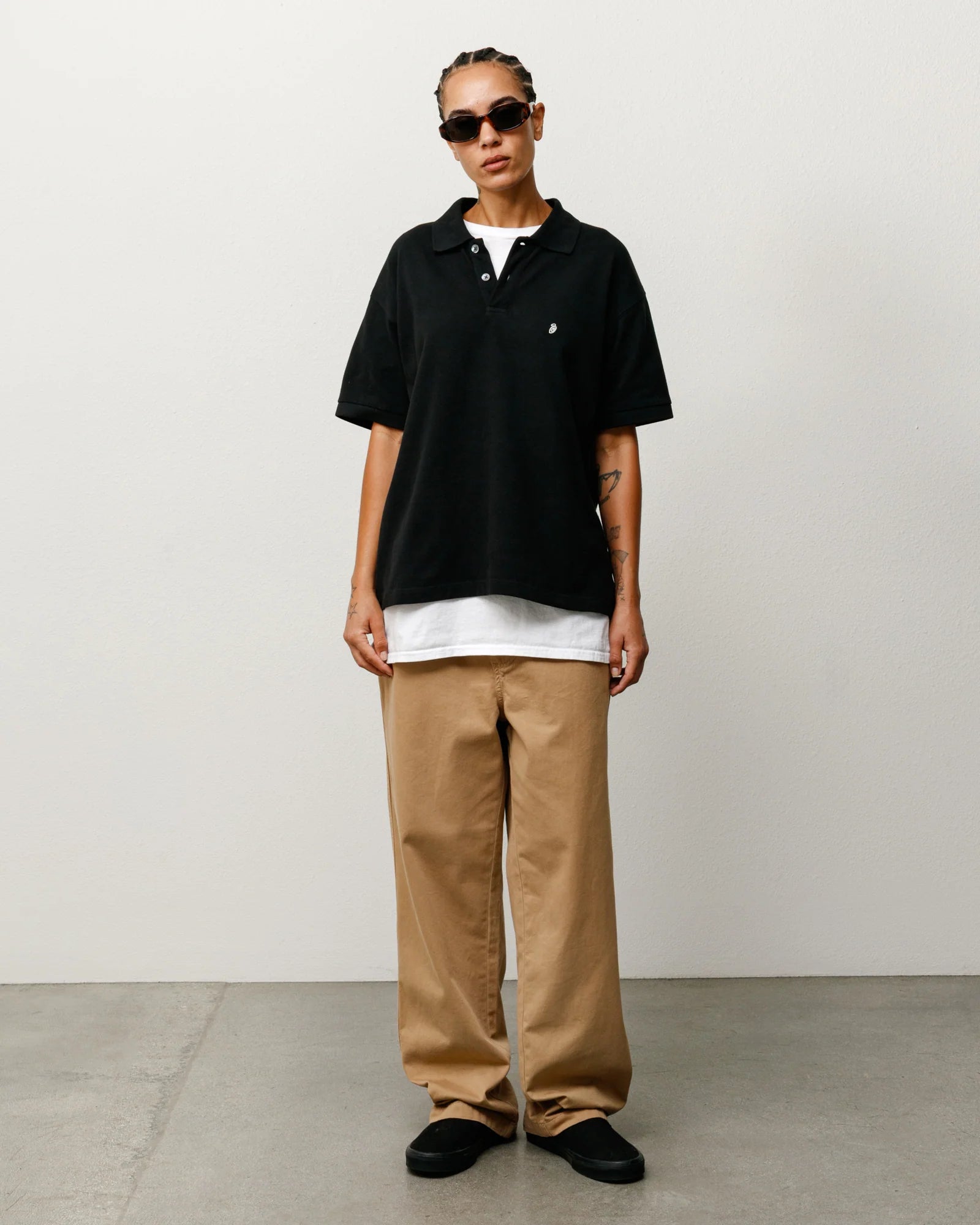 Stussy Polo - Classique Pique - Black