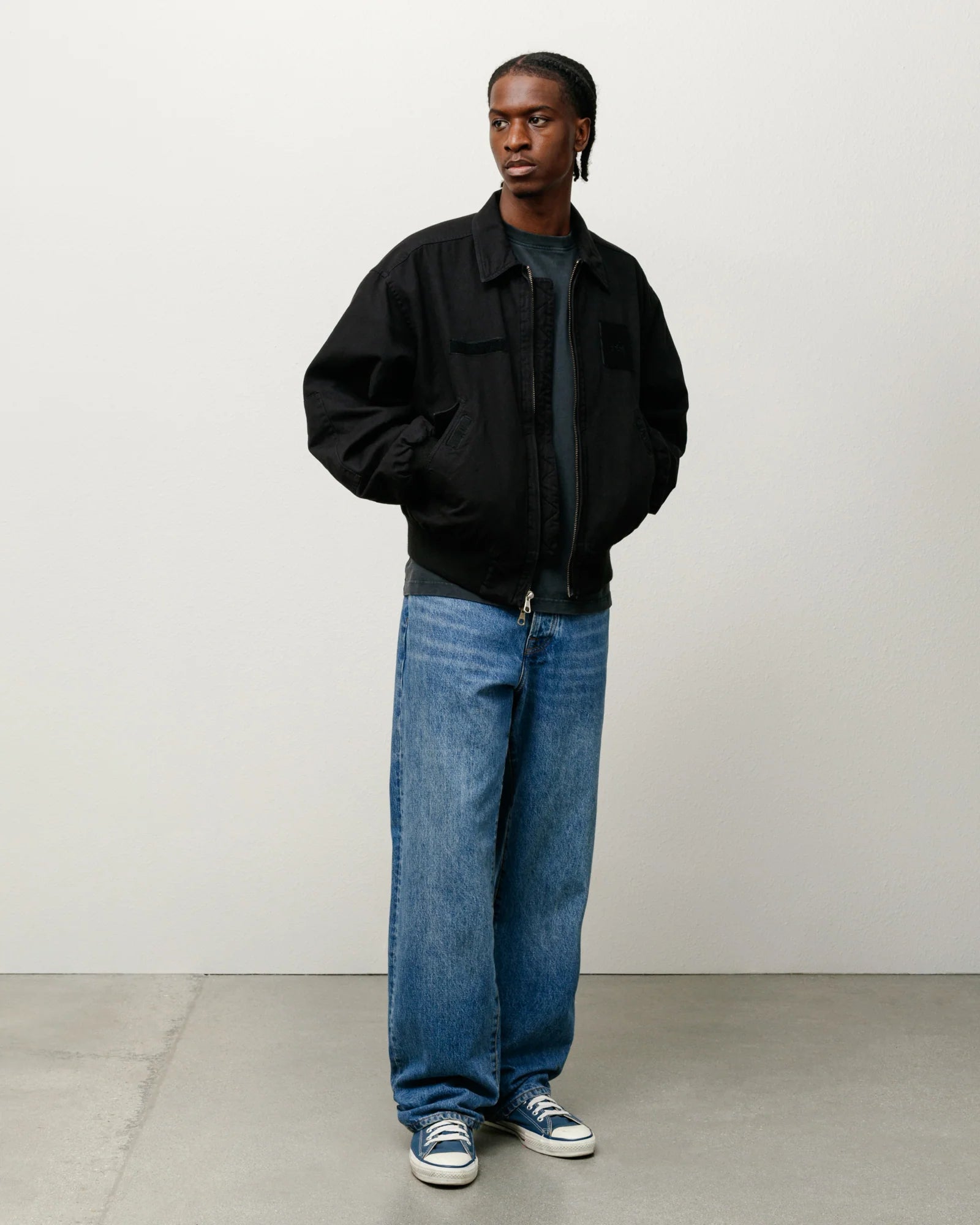 Stussy Jacket - Flight Bomber - Black