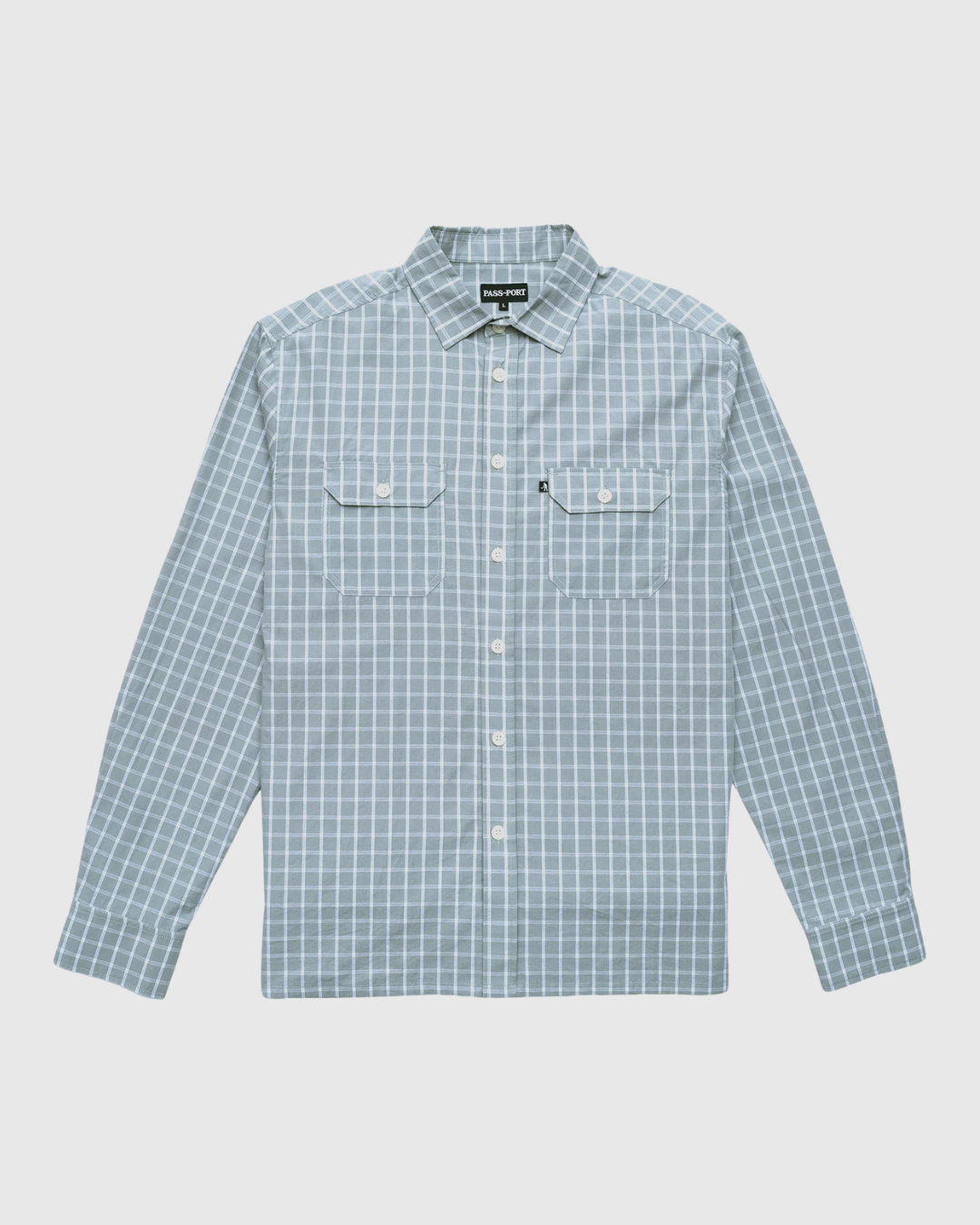 Pass-Port Long Sleeve Shirt - Worker Check - Stone