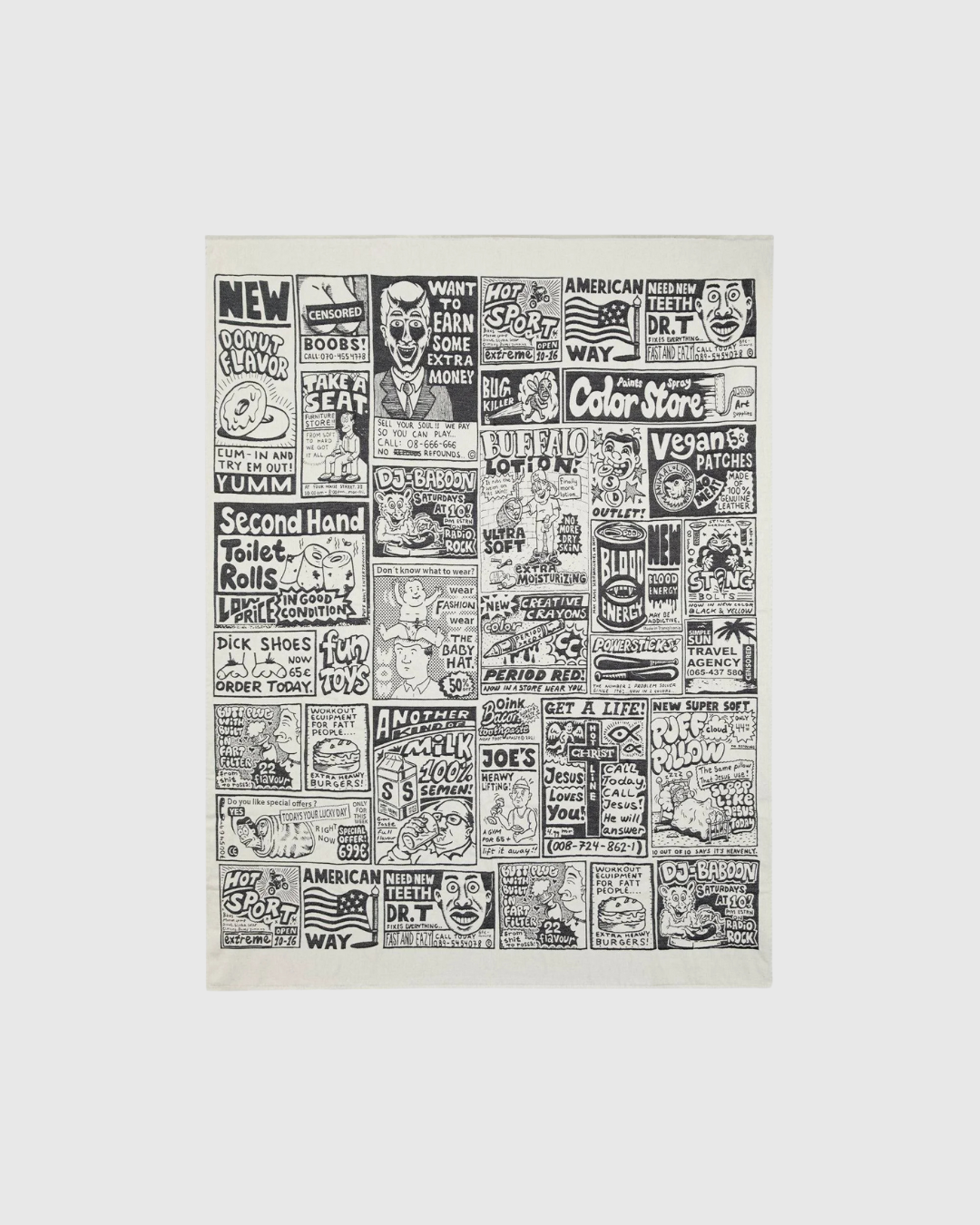 Polar Picnic Blanket - Newspaper