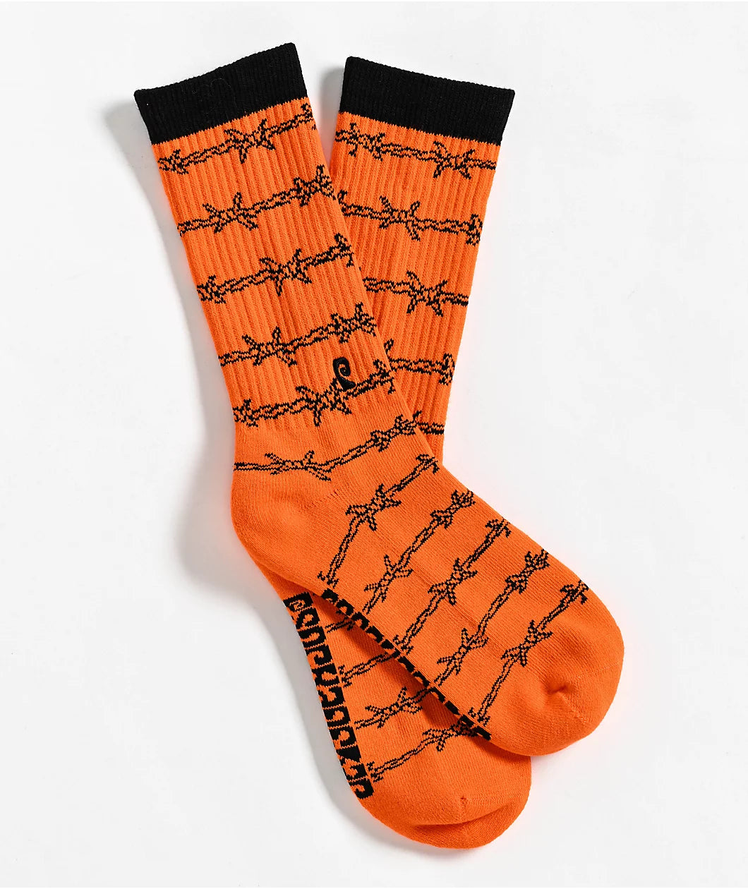 Psockadelic Chaussette - Keep Out - Orange
