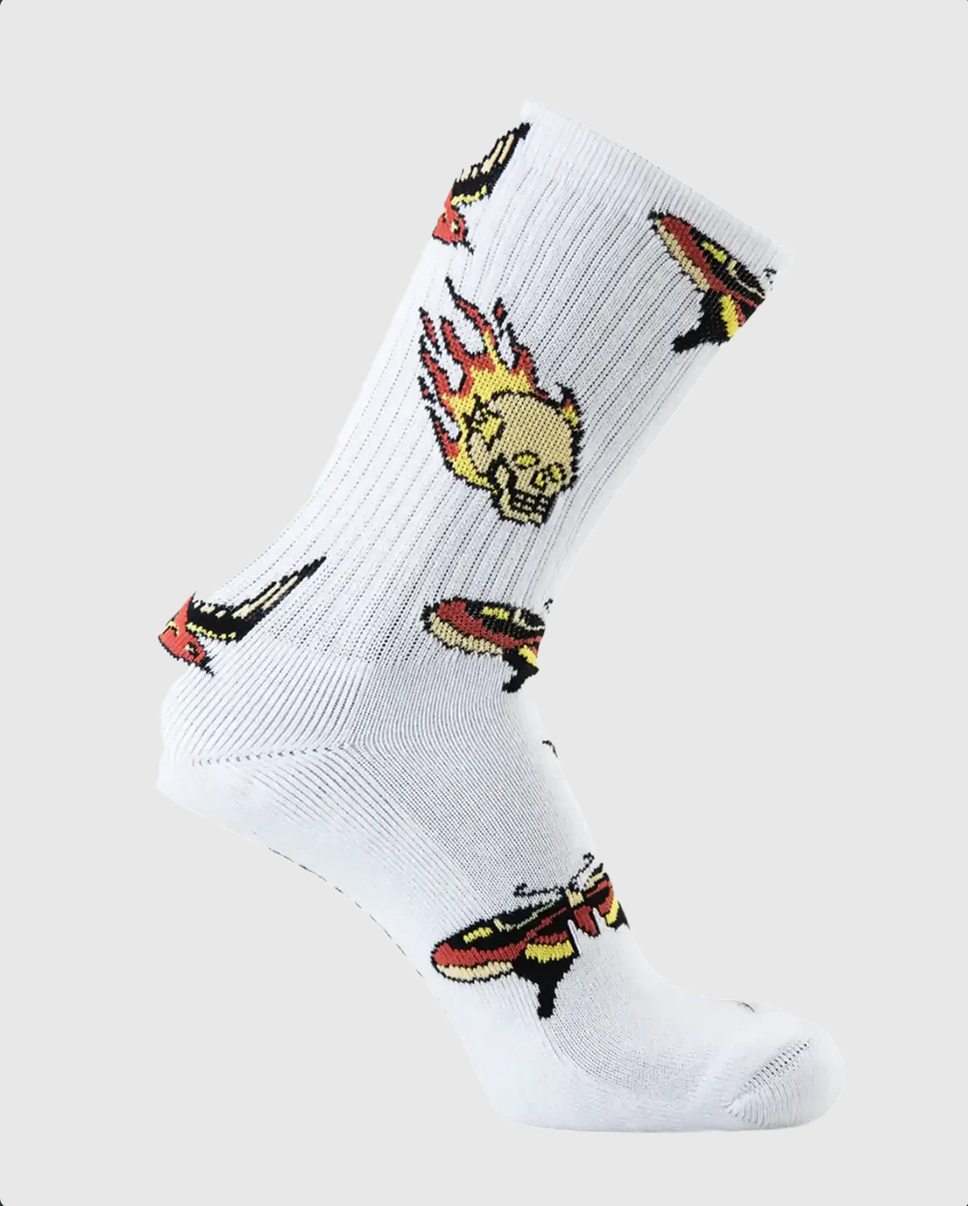 Psockadelic Sock - Tattoo - White