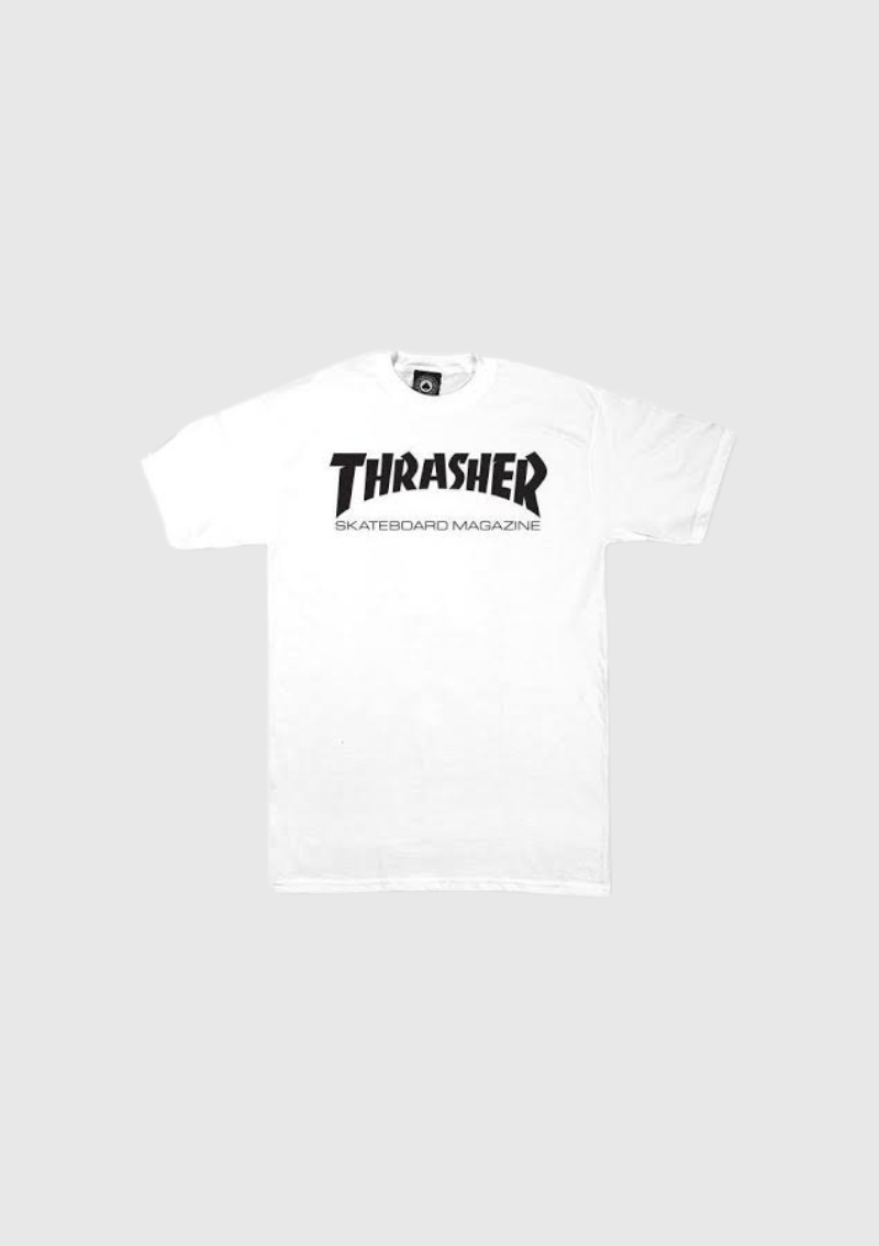 Thrasher Tee - Skate Mag - White