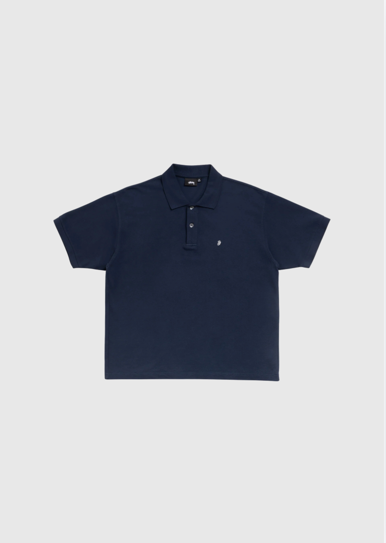 Stussy Polo - Classique Pique - Navy