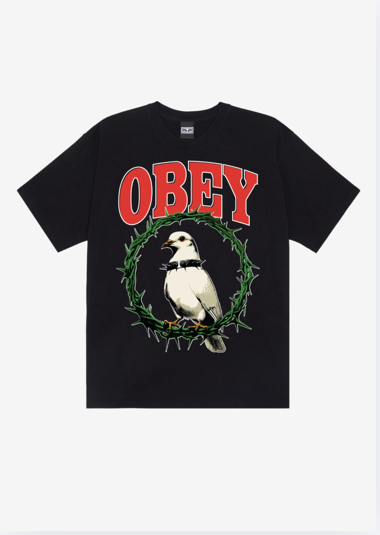 Obey Tee - Thorns Of Peace - Black