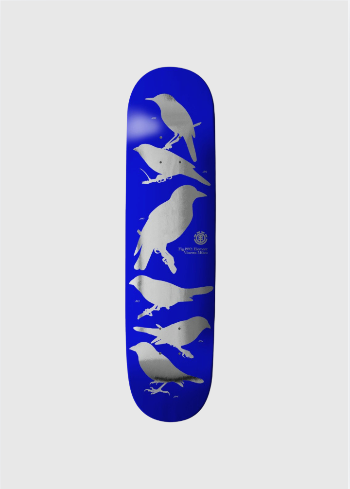Element Board - Pro Deck Ornithology Vincent Milou - Blue/Silver - 8.5