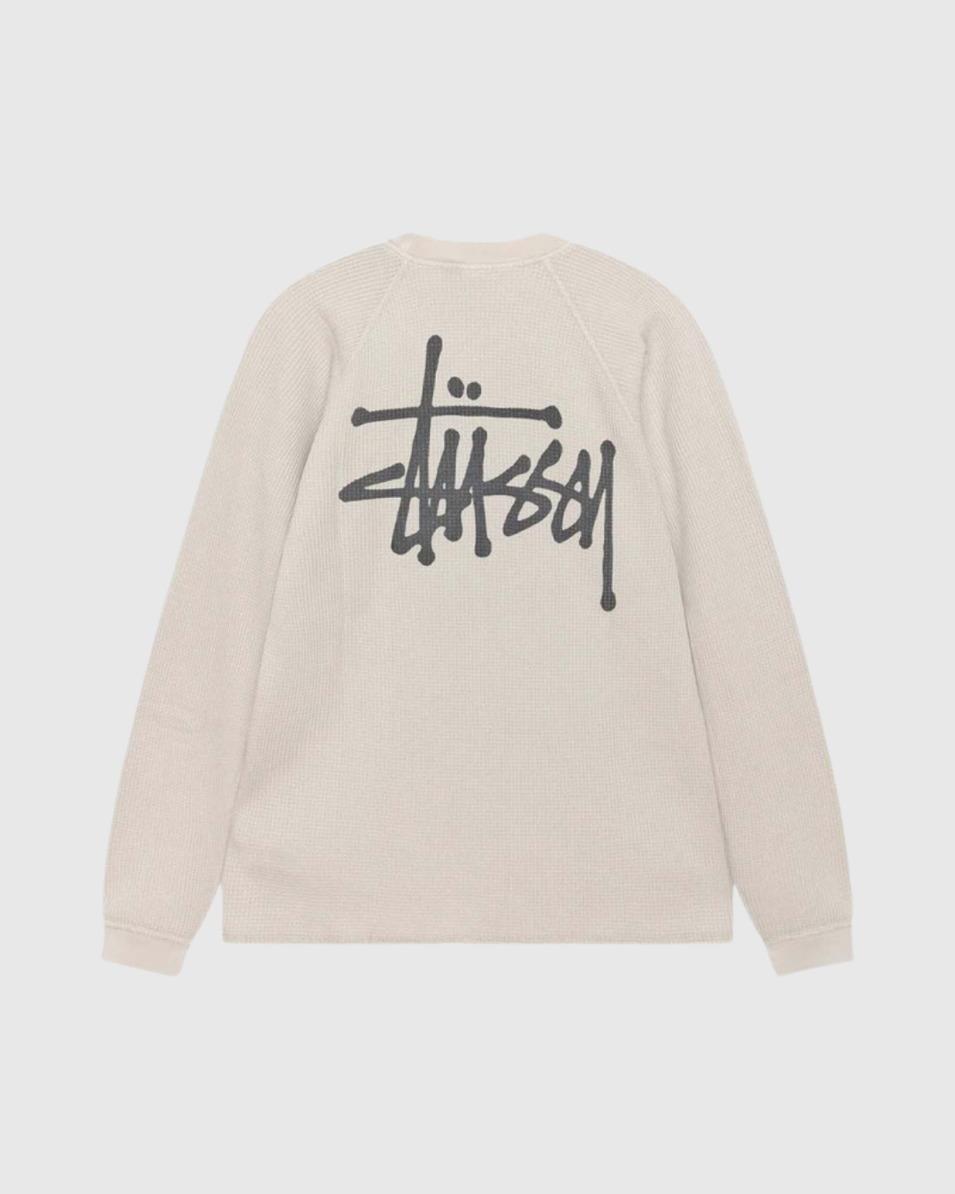 Stussy Crew - Raglan Thermal Basic Stock - Bone
