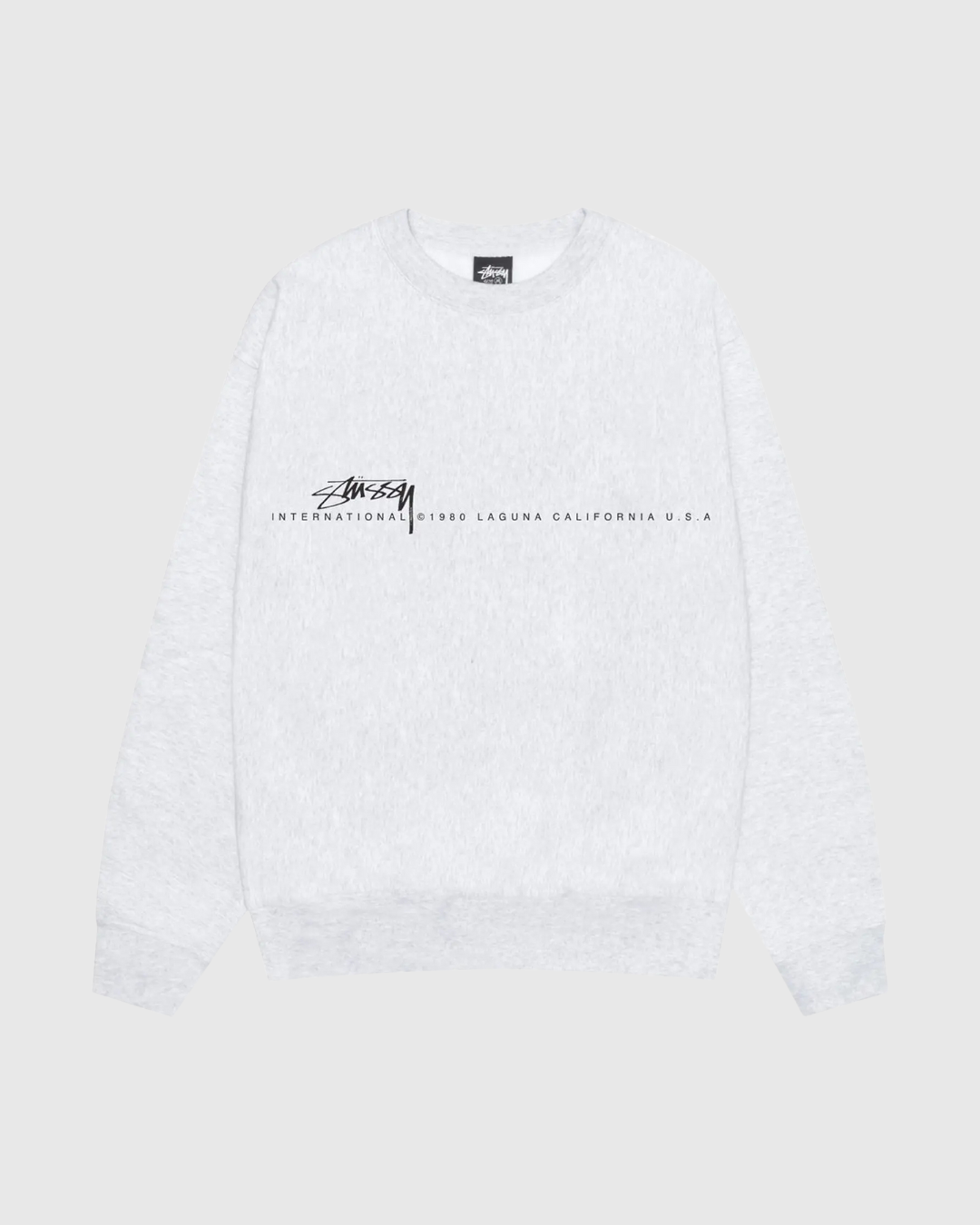 Stussy Crew - Smooth 80 - Ash Heather