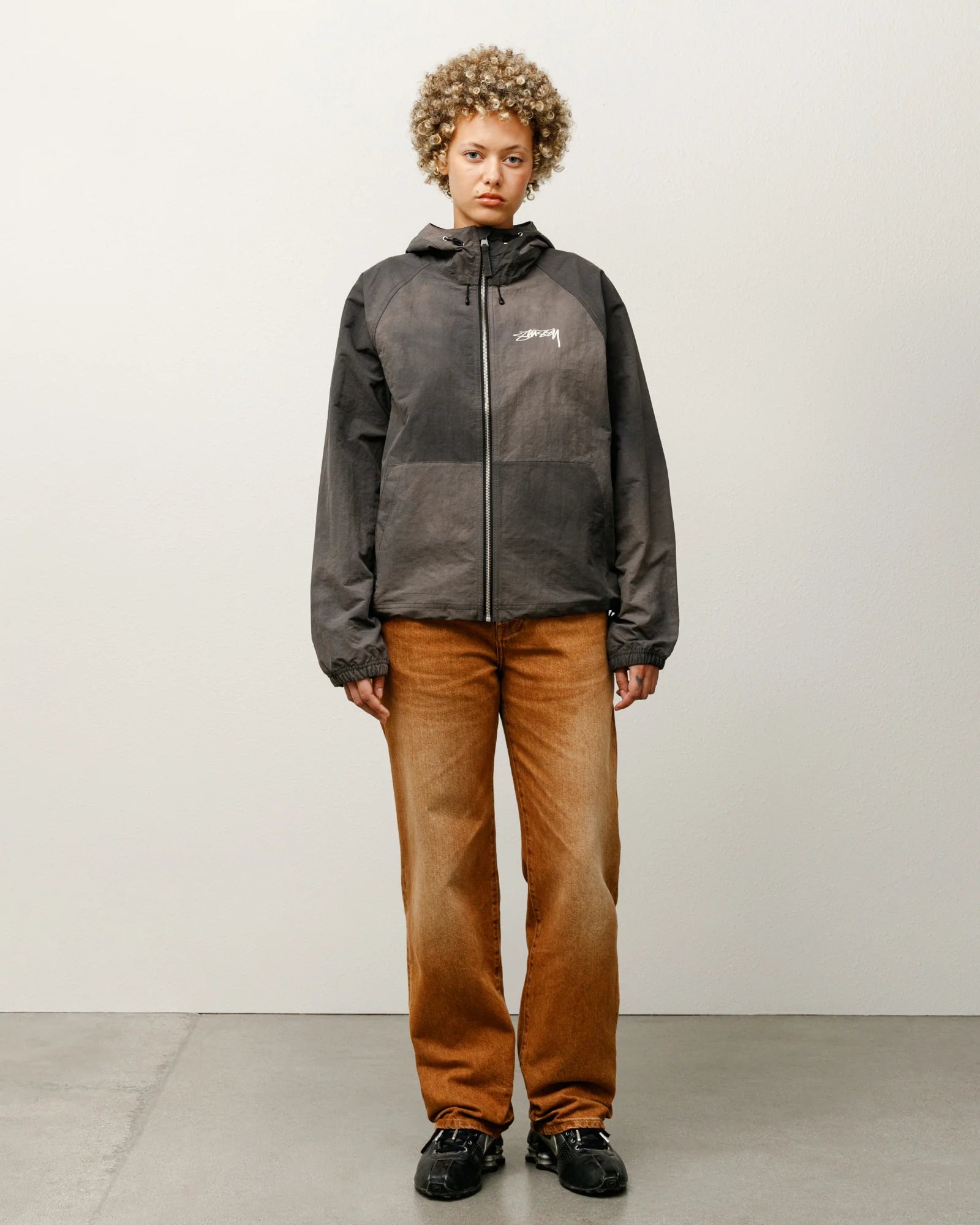 Stussy Jacket - Beach Shell Wave Dye - Black