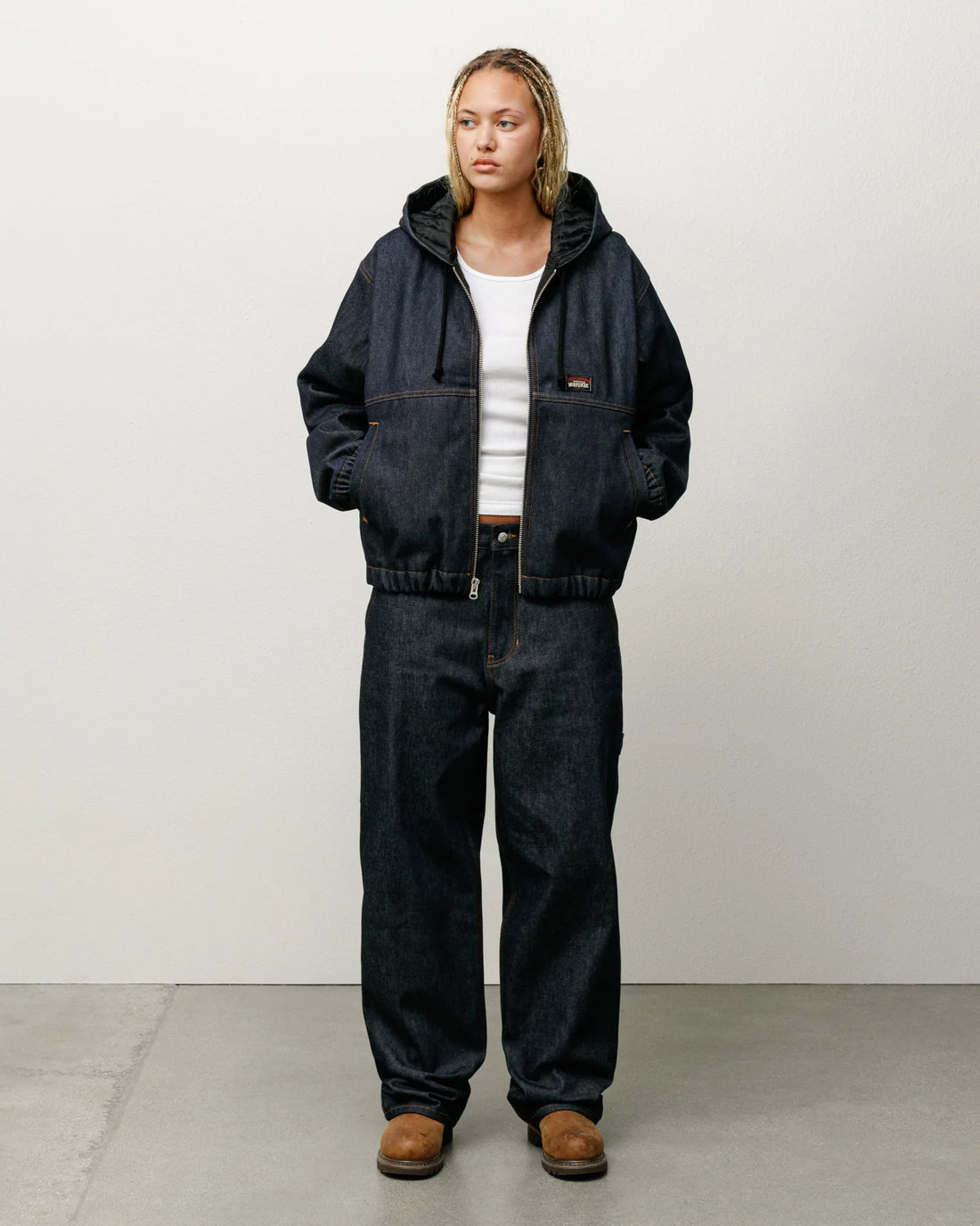 Stussy Jacket - Work Denim - Raw Indigo