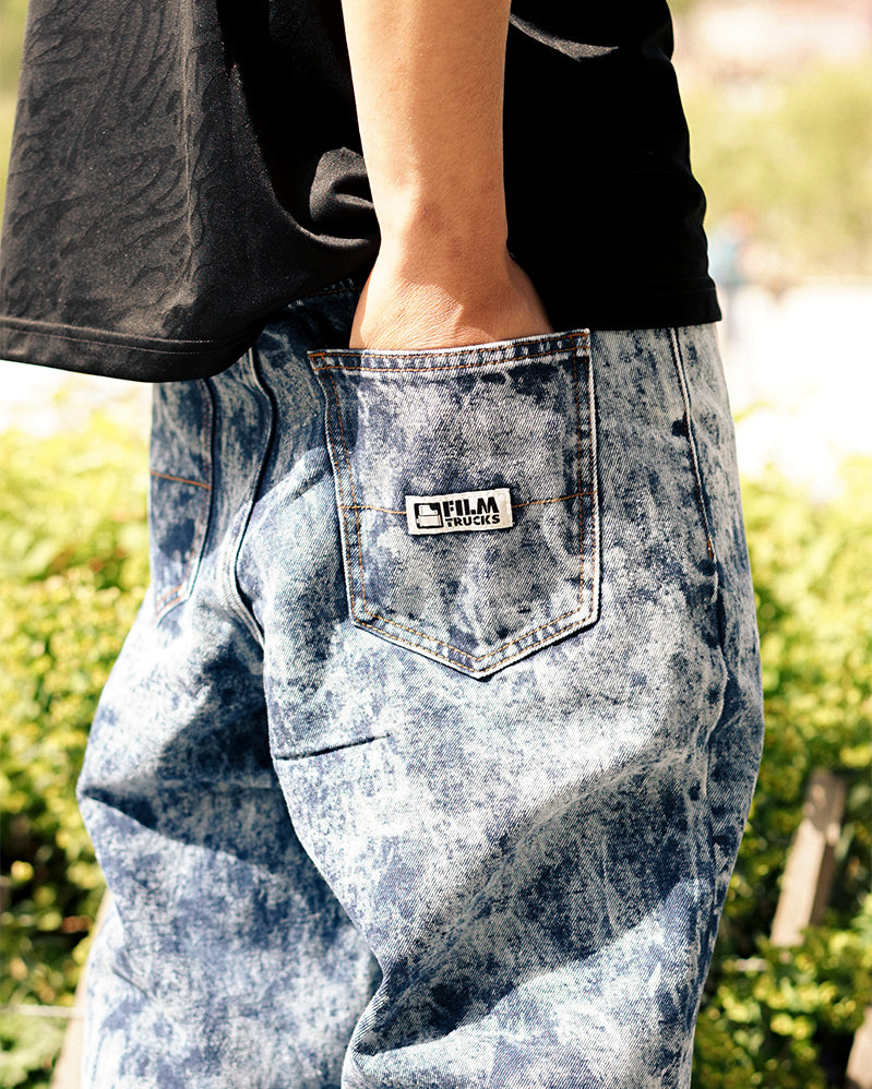 Film Pant - Classic - Acid Wash Blue