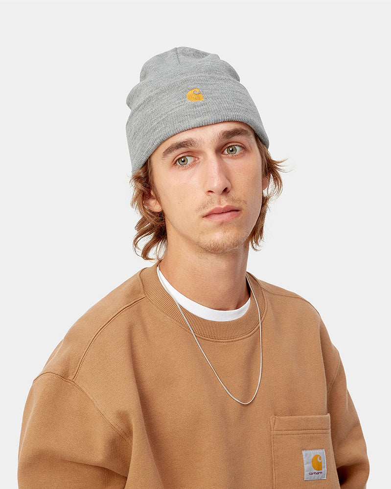 Carhartt WIP Beanie - Chase - Grey Heather