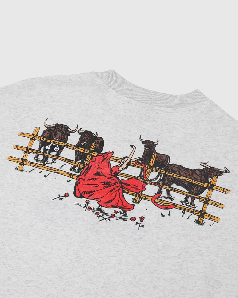 Passport Teeshirt - Red Flag - Ash