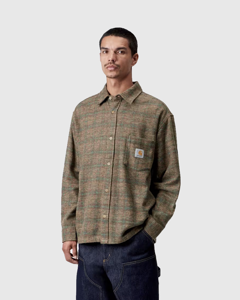 Carhartt Chemise - Bagley - Hamilton Brown