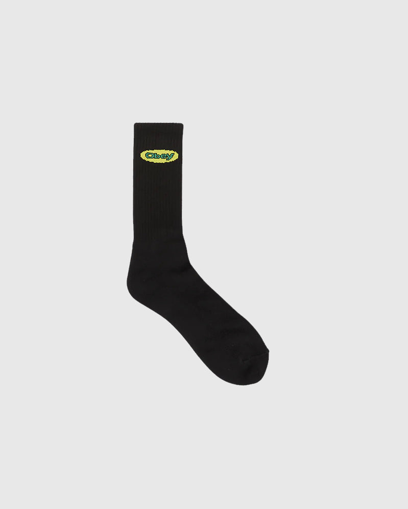 Obey Chaussettes - Fresh Oval - Black