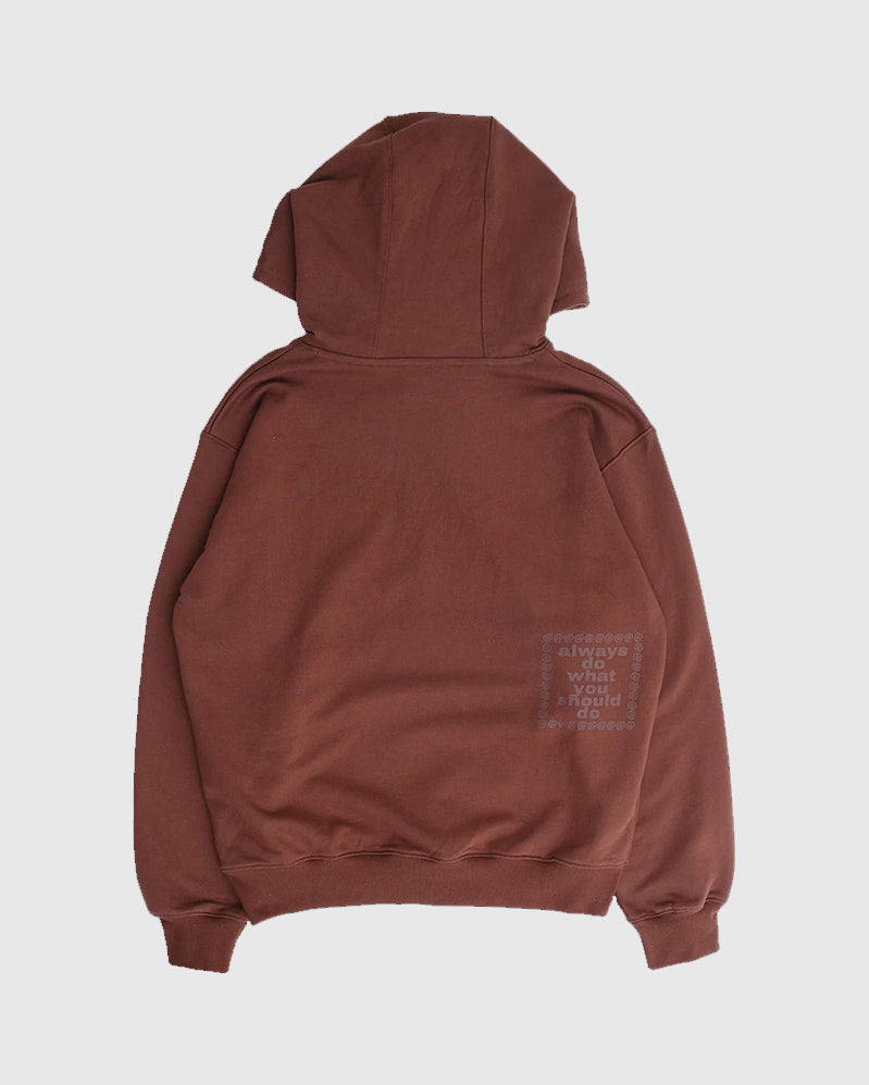 Always Hoodie - Scribble Sun - Brown