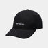 carhartt wip casquette canvas script black