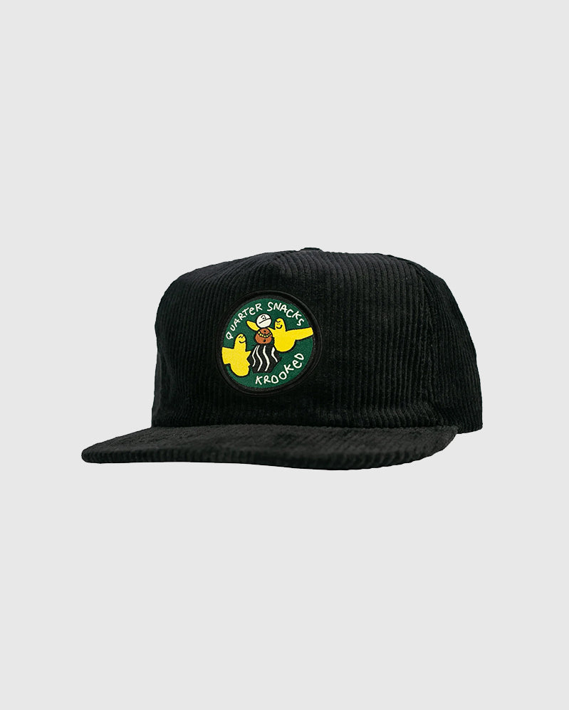 Krooked Casquette - Snackbirds - Black