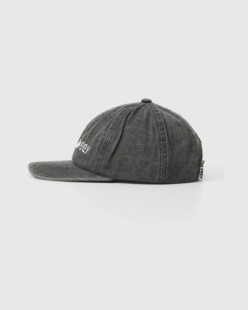Obey Cap - Corp 6 Panel Velcro - Pigment Black