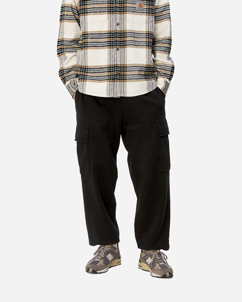 carhartt wip pant cargo sweat pant black