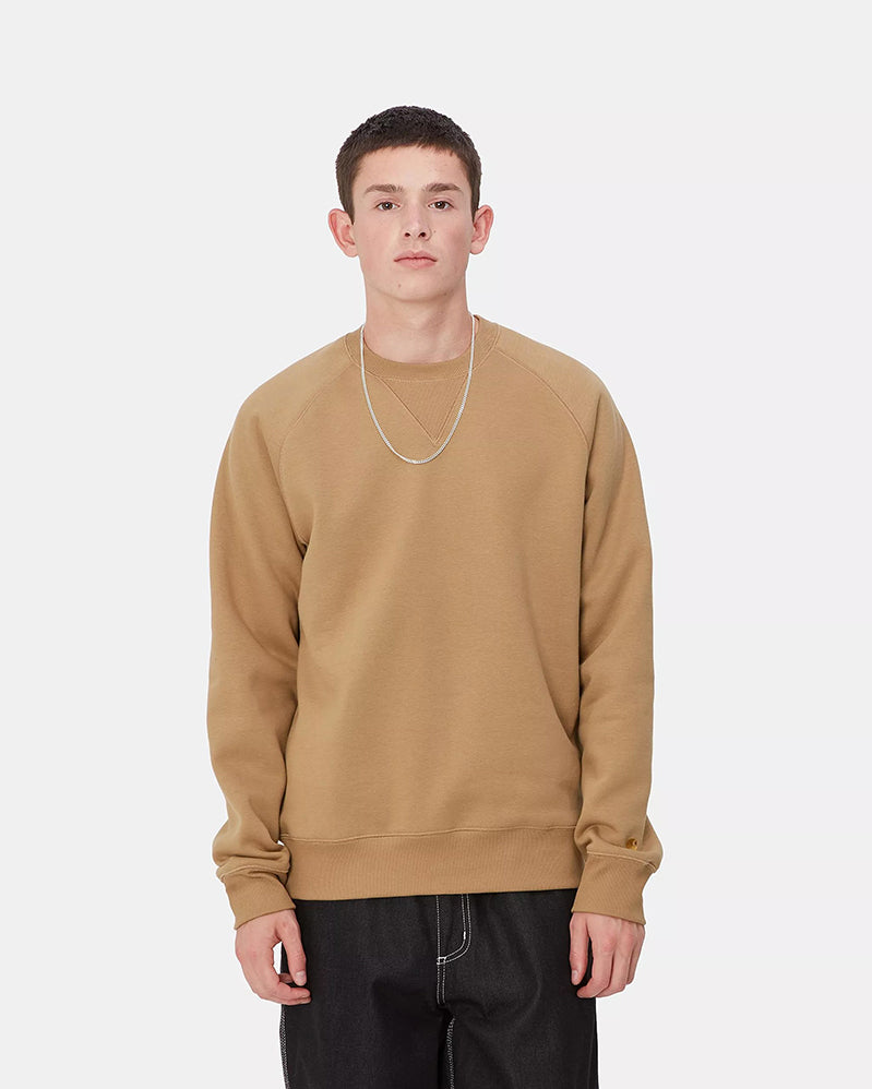 Carhartt WIP Crew - Chase - Peanut / Gold