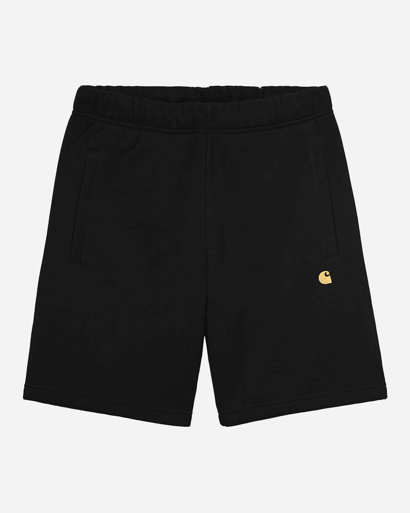 Carhartt WIP Short - Chase Sweat - Black / Gold