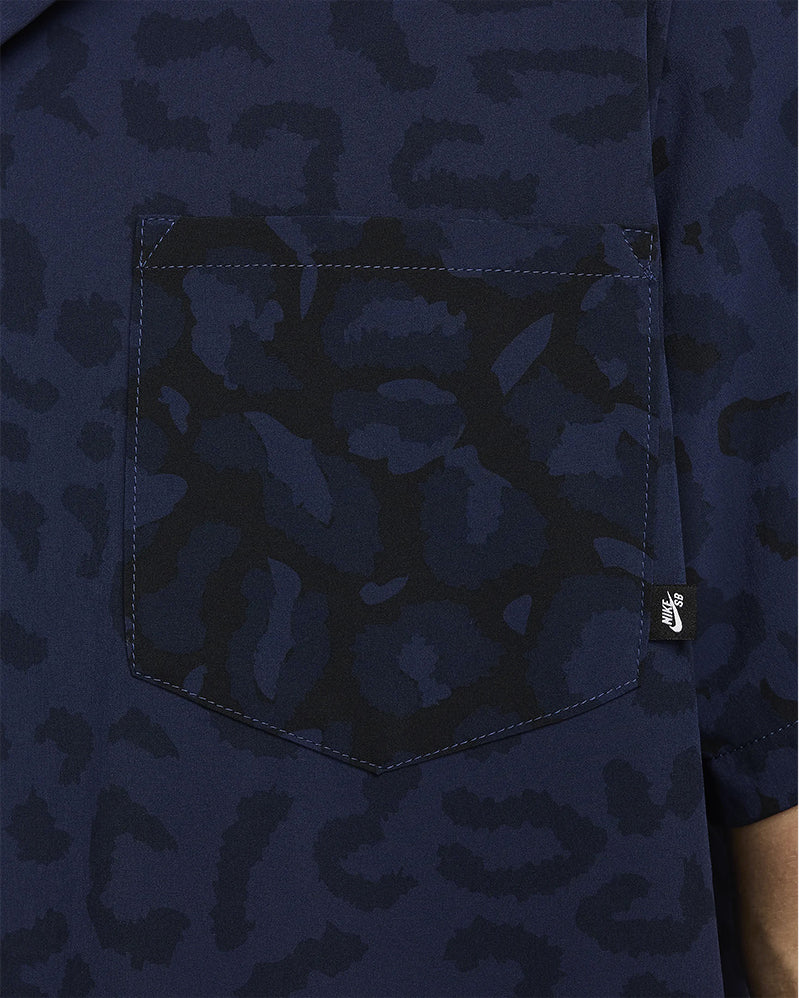 Nike SB Chemise - Browler Print - Midnight Navy