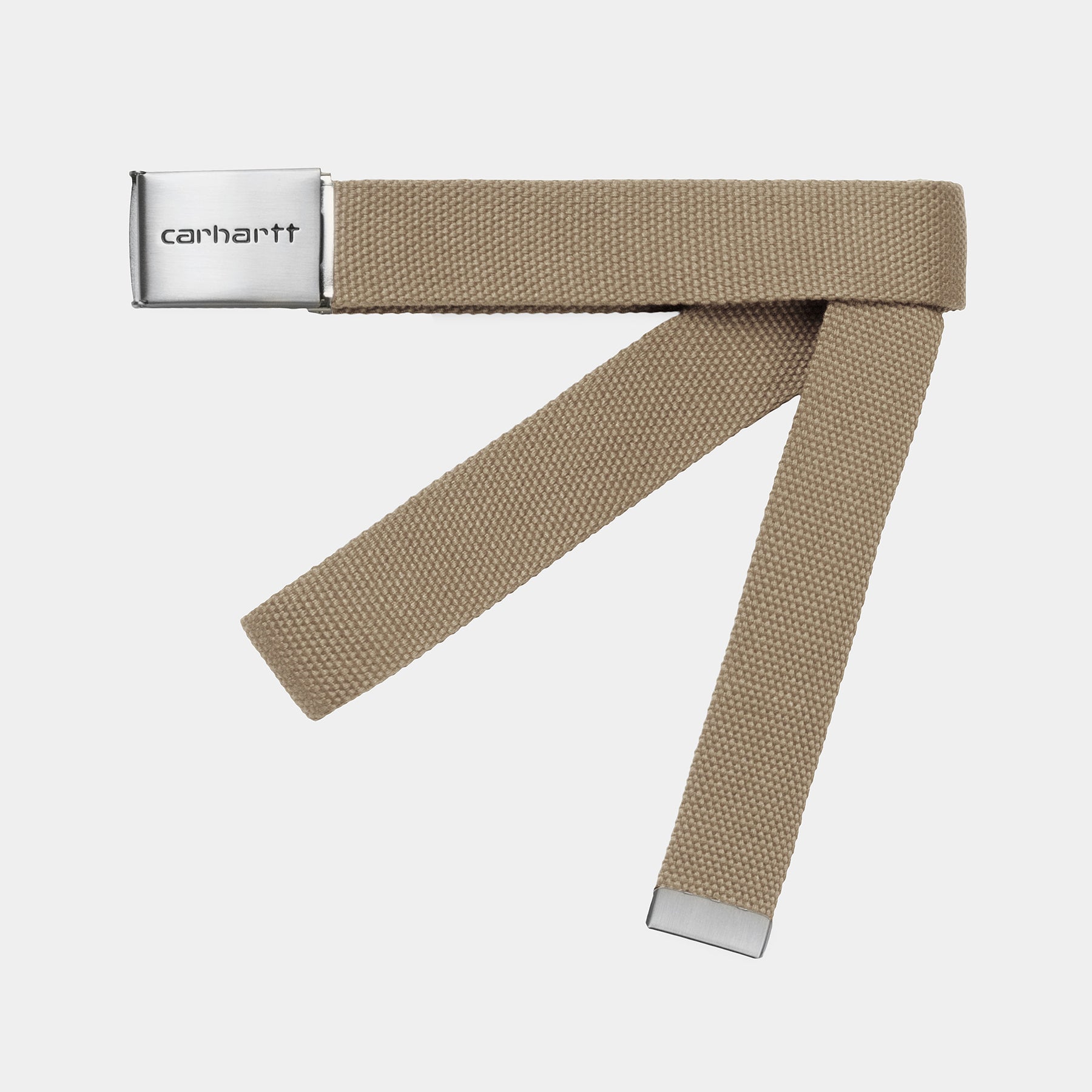 carhartt wip ceinture clip belt chrome leather