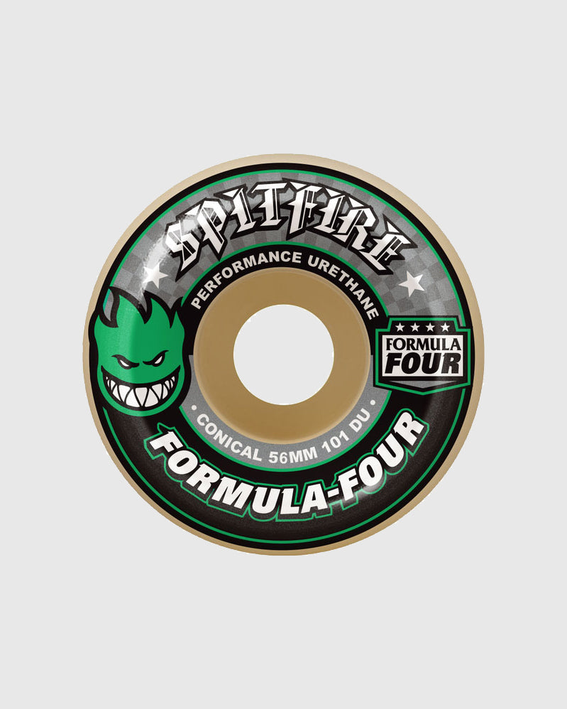 Spitfire Wheels - F4 Conical Green - 101D - 56mm