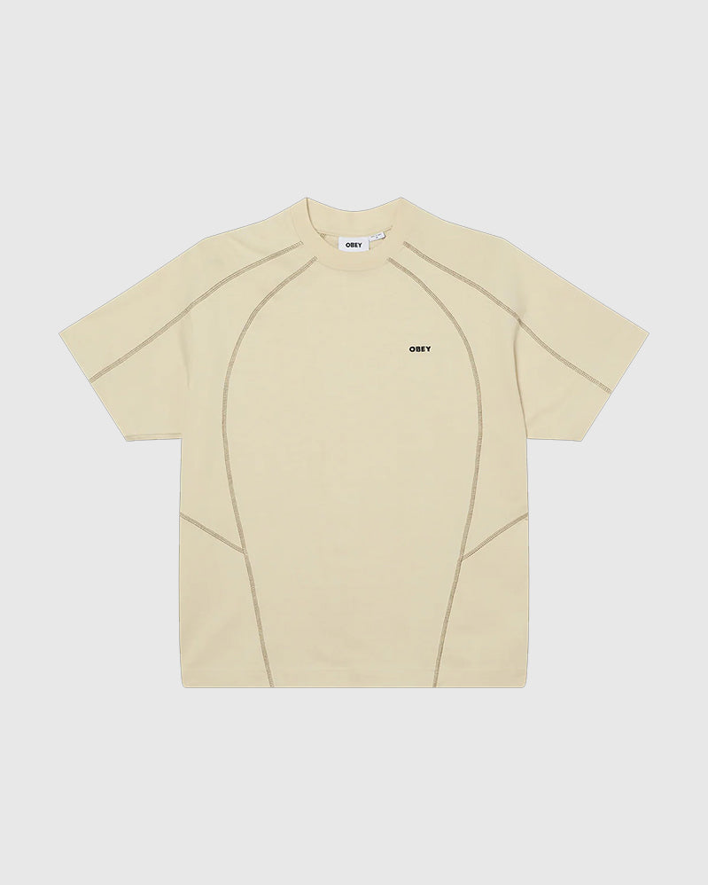 Obey Tee - Contrast Stitch - Silver Birch
