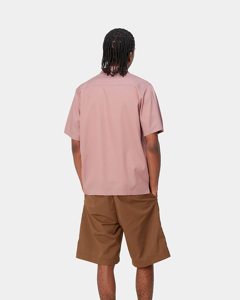 Carhartt WIP Shirt - Delray - Glassy Pink / Black