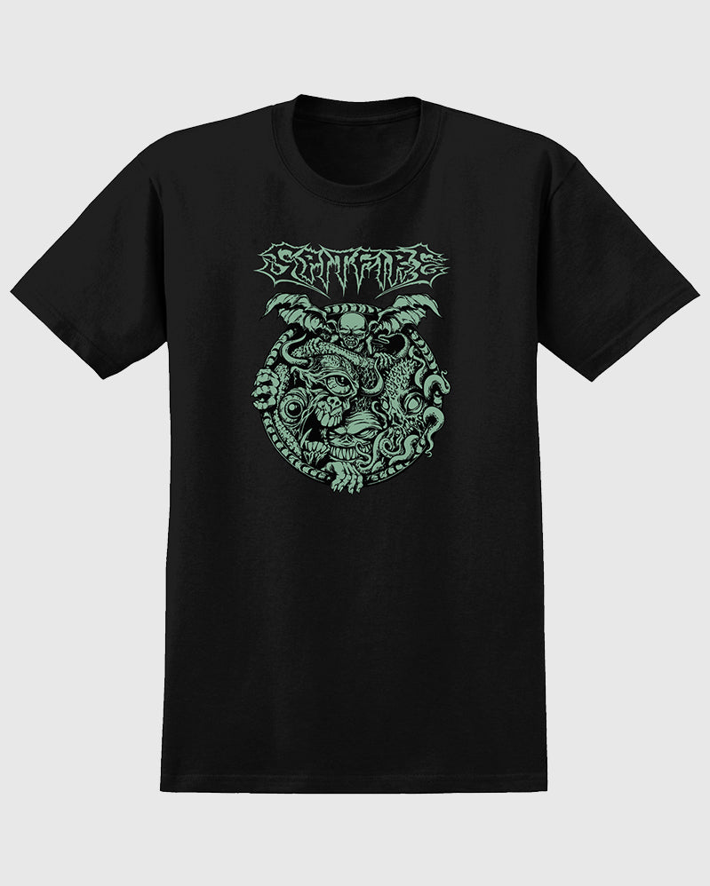 Spitfire Tee - Demon Gate Glow In The Dark - Black