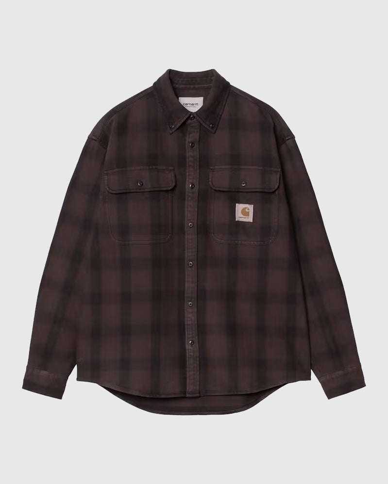 Carhartt WIP Chemise - Edmands - Natural/Palisander
