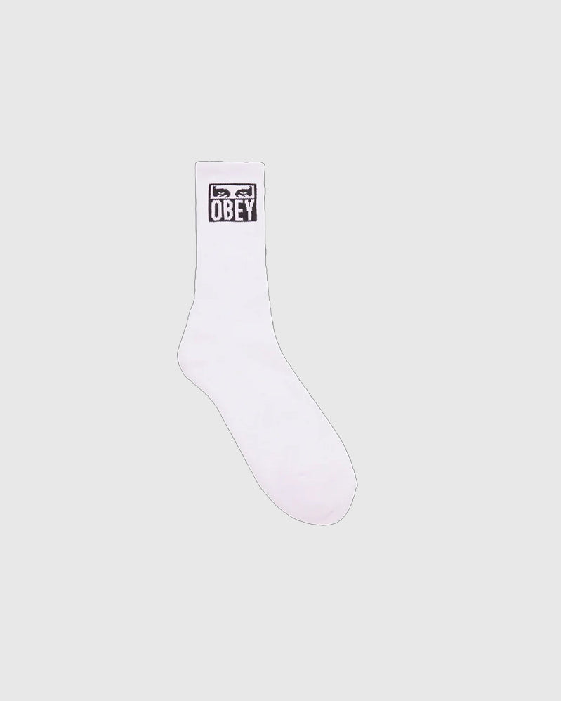 Obey Socks - Eyes Icon - White