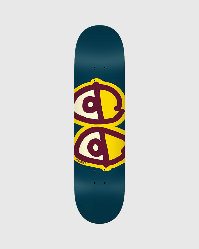 Krooked Board - Eyes Olive - 8.25"