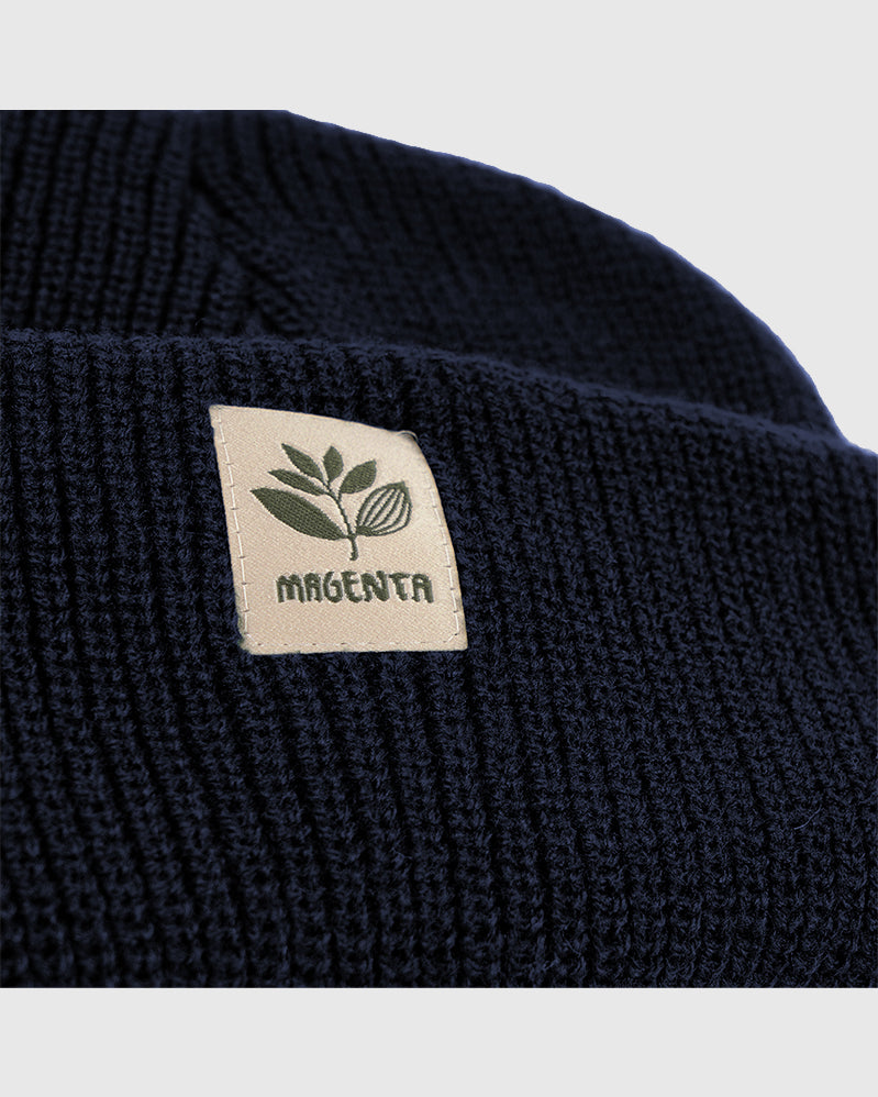 Magenta Beanie - Fam - French Navy