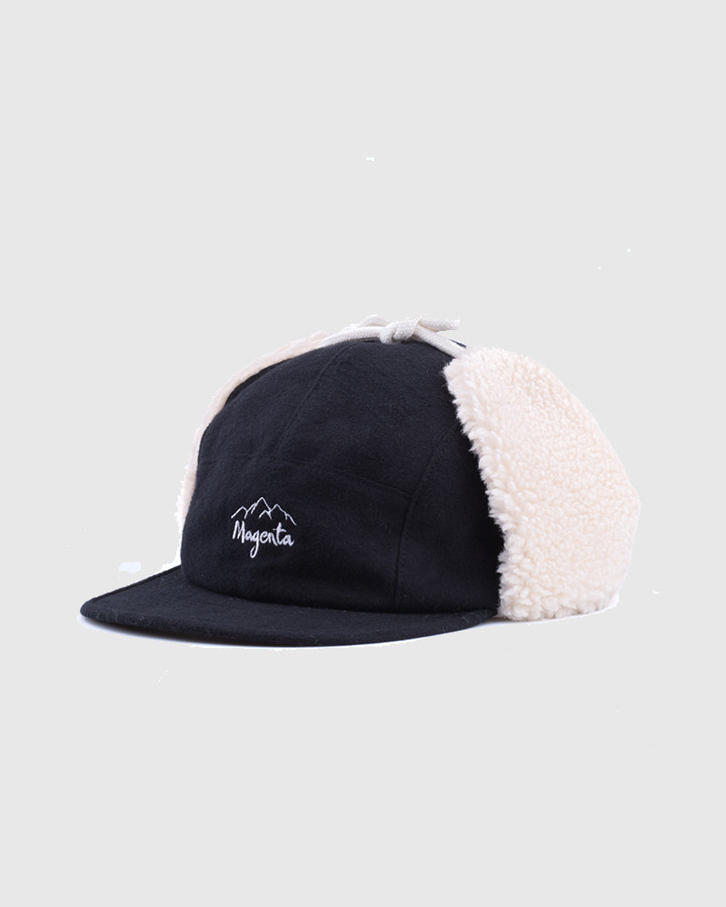 Magenta Cap - Mtn Flap - Black