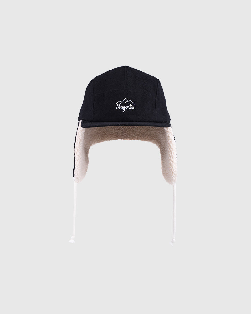 Magenta Cap - Mtn Flap - Black