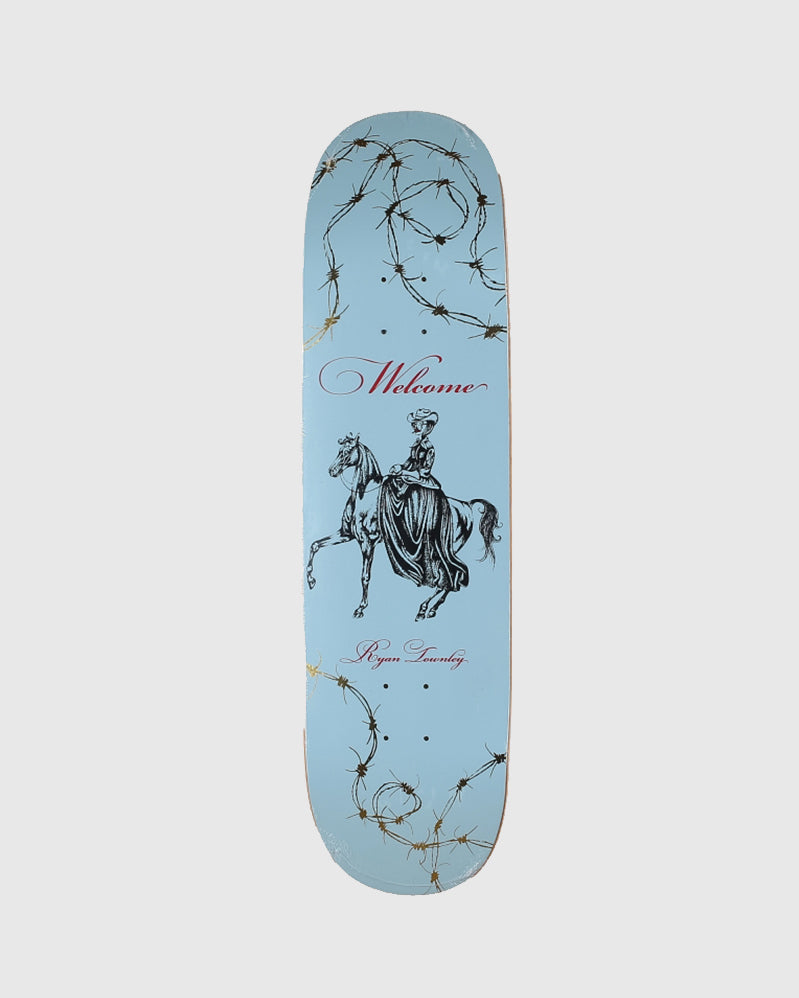 Welcome - Cowgirl On Enenra – Light Blue / Gold Foil - 8.5"