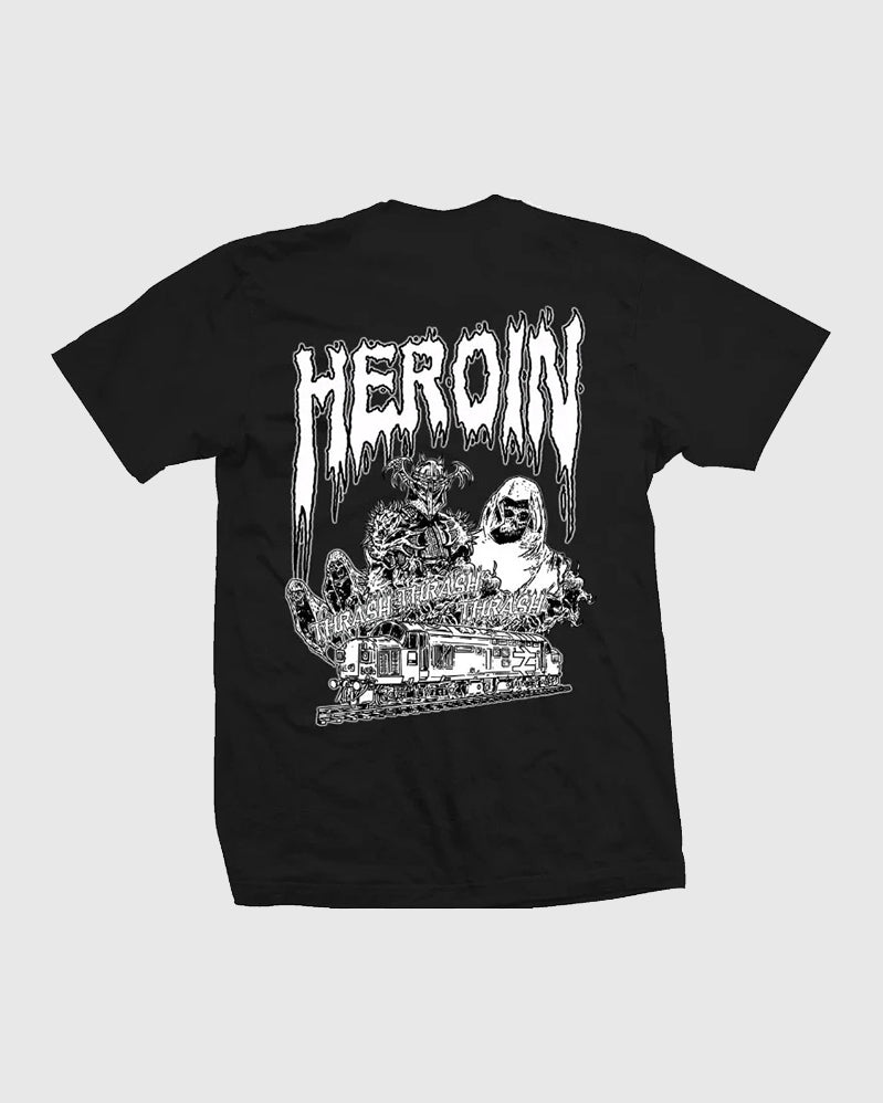 Heroin Tee - Ghost Train - Black