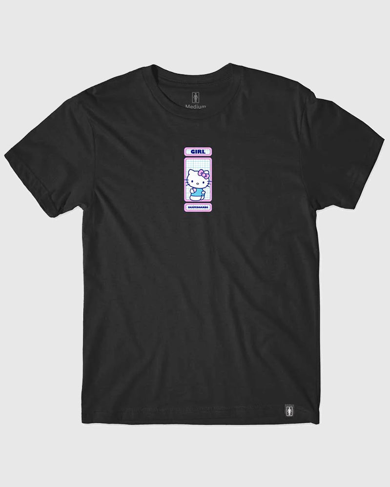 Girl Tee - Rainbow Circle - Black
