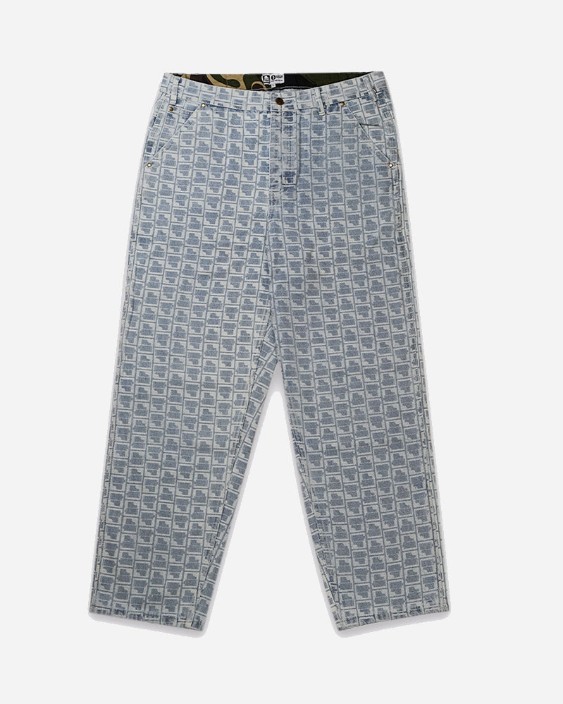 Film pant carpenter all over light blue