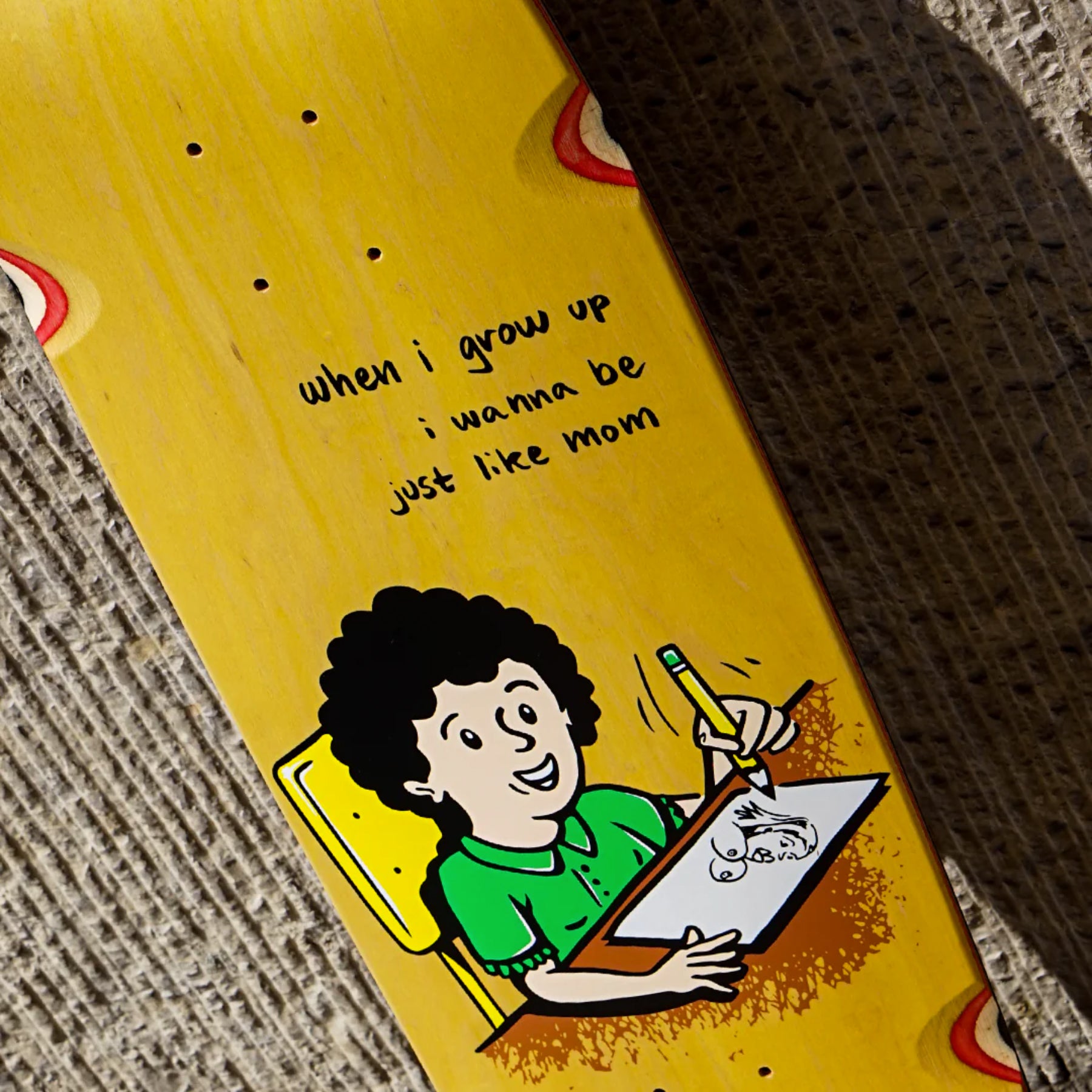 Into The Wild Board - Mom by Jacob Ovgren - 8.75"