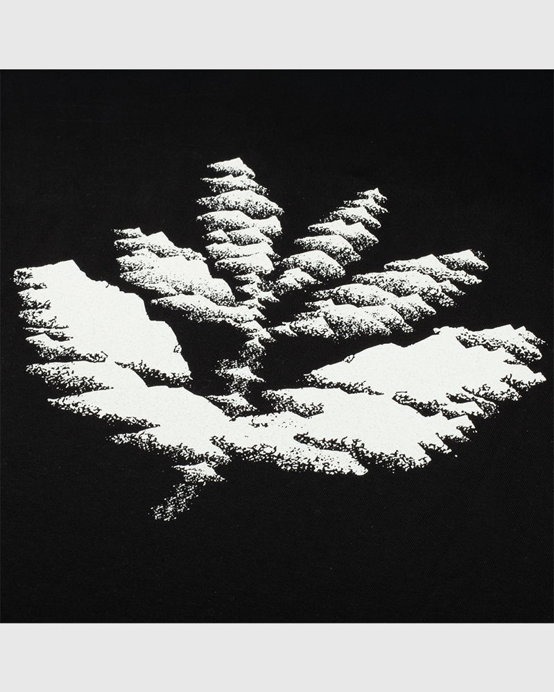 Magenta Tee - Mountains - Black