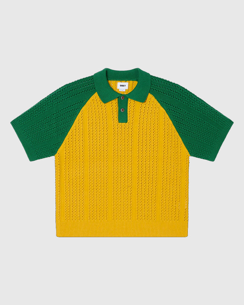 Obey Sweater Polo - Abel - Mustard
