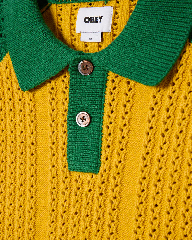 Obey Sweater Polo - Abel - Mustard