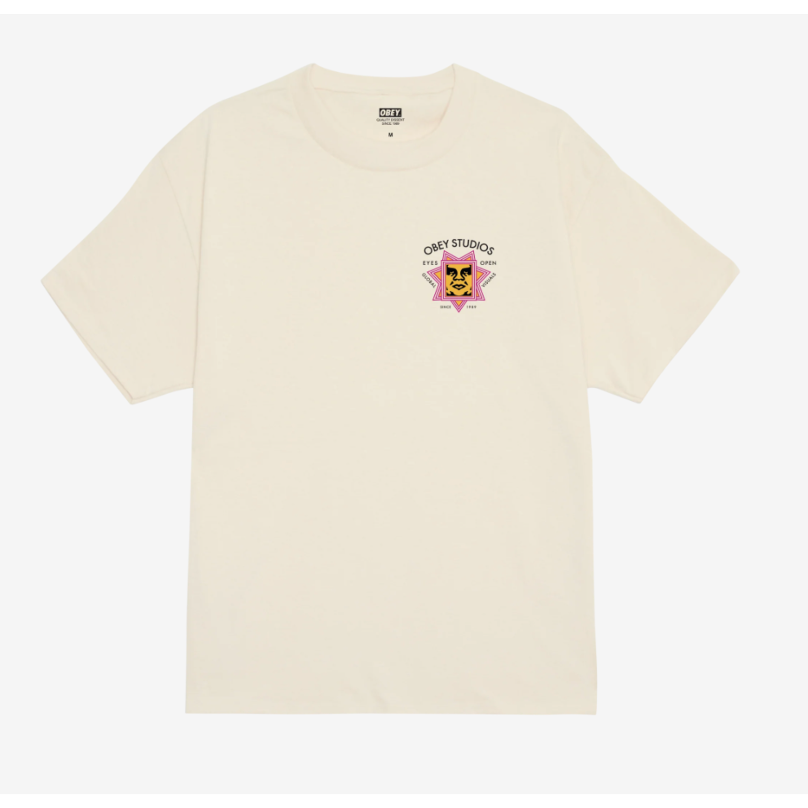 Obey Tee - Global Visual - Cream