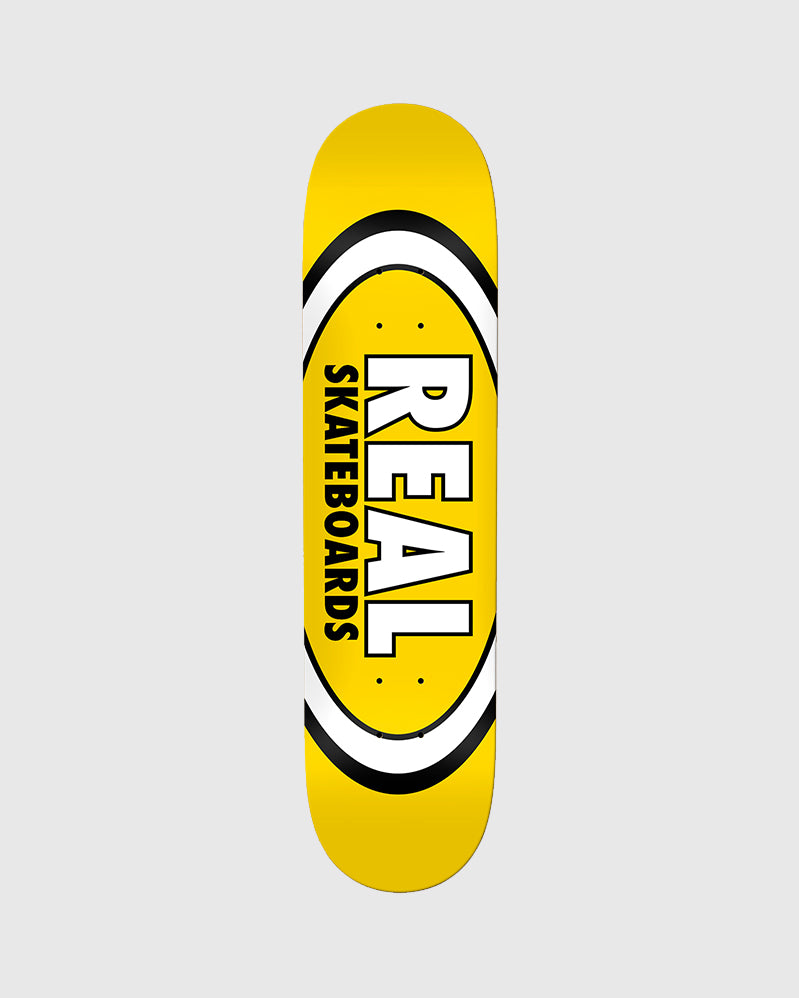 Real Board - Team Classic Oval Yellow - 8.0"