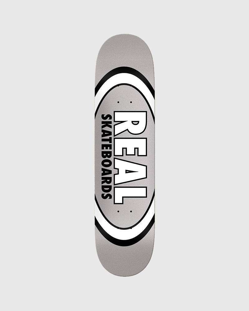 Real Board - Team Classic Oval Silver - 7.75"