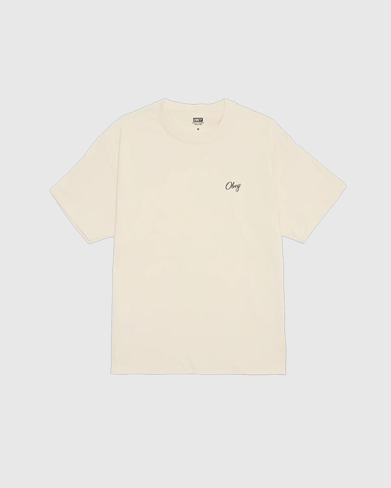 Obey Tee - Paper Rose - Cream
